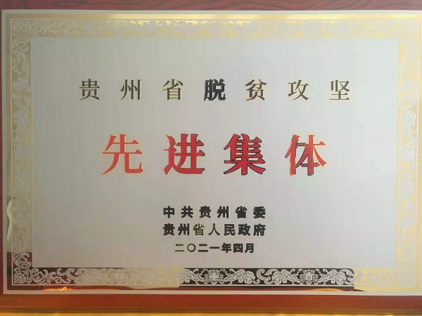 发耳发电公司荣获“贵州省脱贫攻坚先进集体”荣誉称号