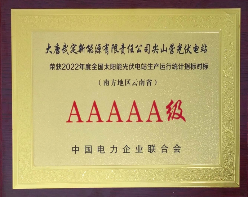 1.滇西新能源事业部尖山营光伏电站荣获5A级光伏电站_副本.jpg